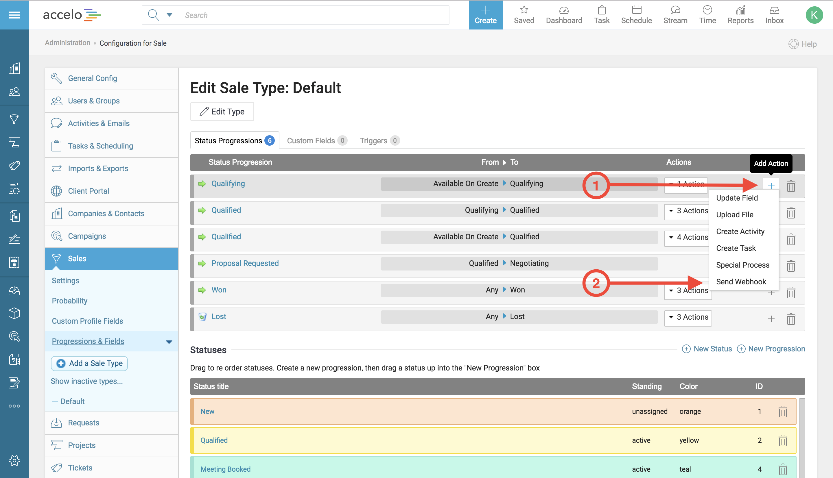 Add Webhook Progression Button